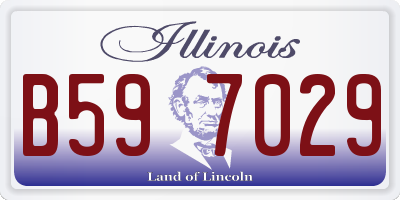 IL license plate B597029