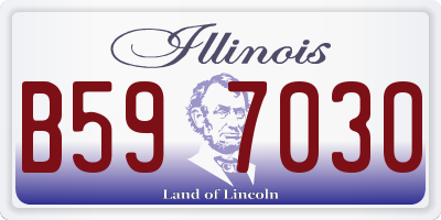 IL license plate B597030