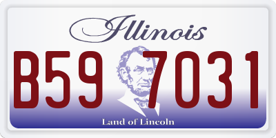 IL license plate B597031
