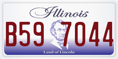 IL license plate B597044