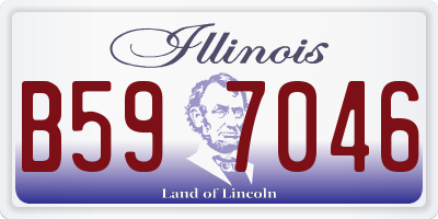 IL license plate B597046