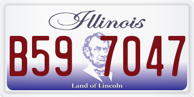 IL license plate B597047