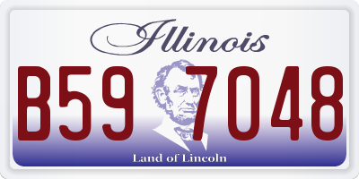 IL license plate B597048