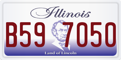 IL license plate B597050