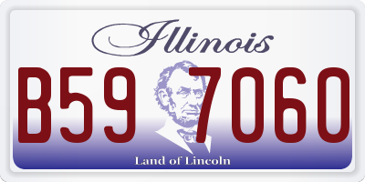IL license plate B597060