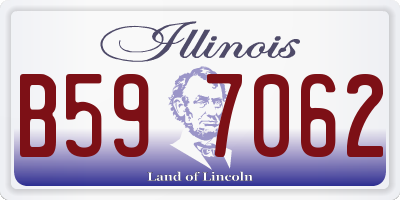 IL license plate B597062
