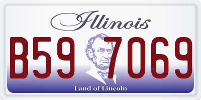 IL license plate B597069