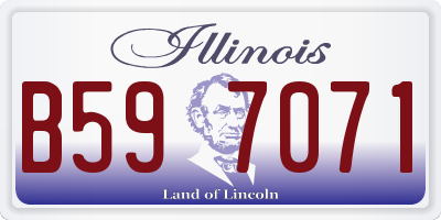 IL license plate B597071