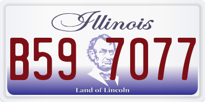 IL license plate B597077