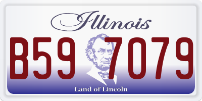 IL license plate B597079