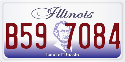 IL license plate B597084