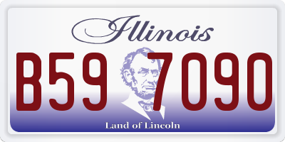 IL license plate B597090