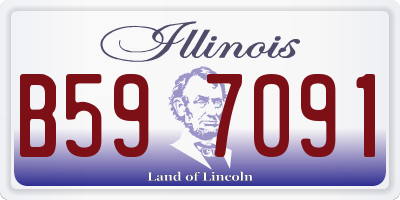 IL license plate B597091