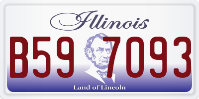 IL license plate B597093