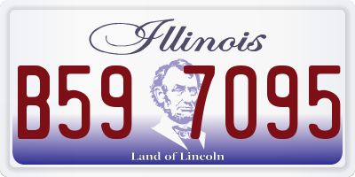 IL license plate B597095
