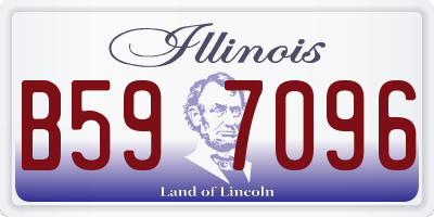 IL license plate B597096