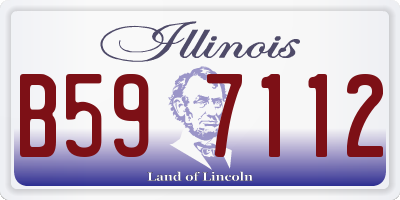 IL license plate B597112