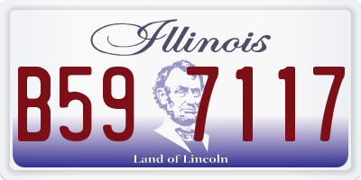 IL license plate B597117