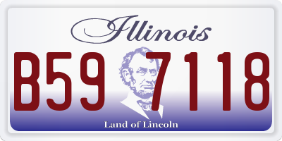 IL license plate B597118