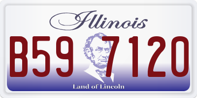 IL license plate B597120