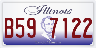 IL license plate B597122