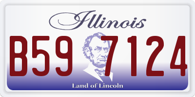IL license plate B597124