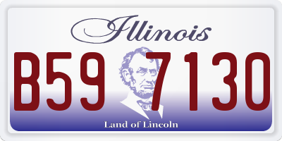 IL license plate B597130