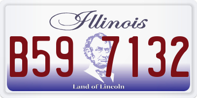 IL license plate B597132