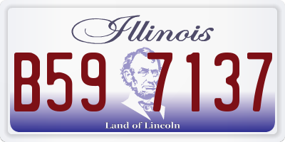 IL license plate B597137