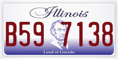 IL license plate B597138