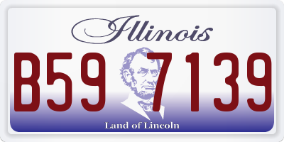 IL license plate B597139
