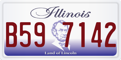 IL license plate B597142