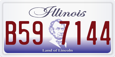IL license plate B597144
