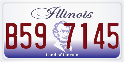 IL license plate B597145