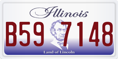IL license plate B597148