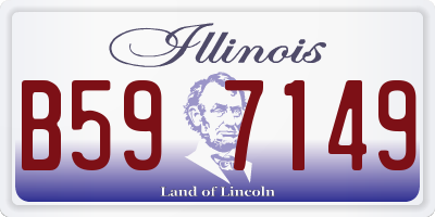 IL license plate B597149