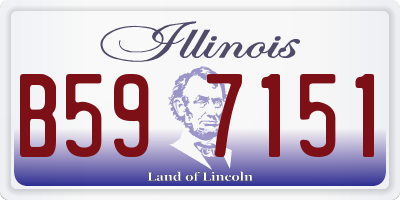 IL license plate B597151