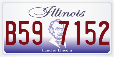 IL license plate B597152