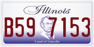 IL license plate B597153