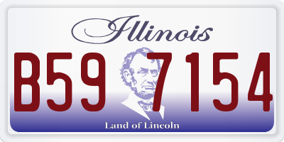 IL license plate B597154