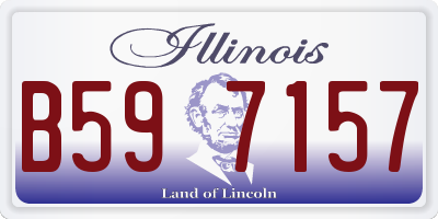 IL license plate B597157