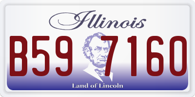 IL license plate B597160