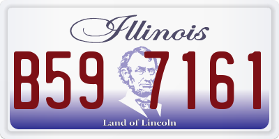 IL license plate B597161