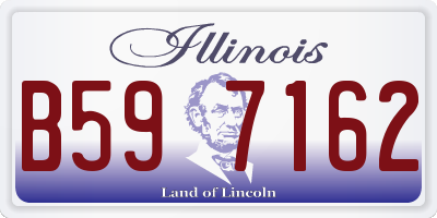 IL license plate B597162