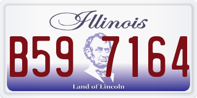 IL license plate B597164