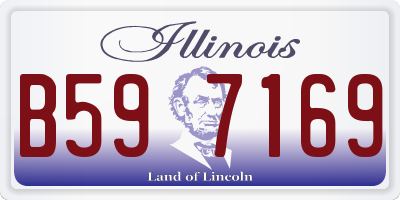 IL license plate B597169
