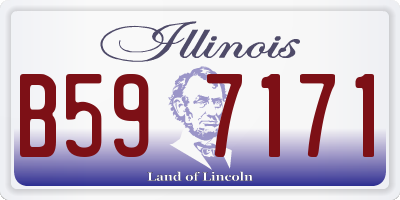 IL license plate B597171