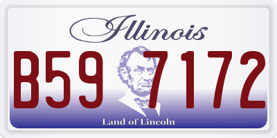 IL license plate B597172