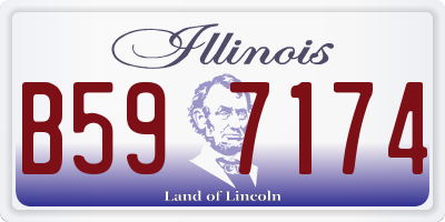 IL license plate B597174