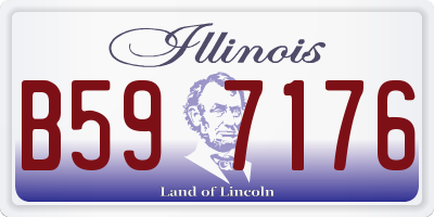 IL license plate B597176